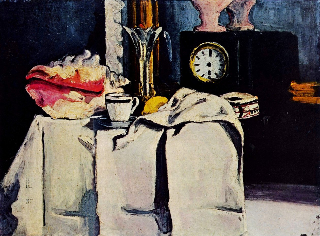 O relógio de mármore preto de Paul Cézanne