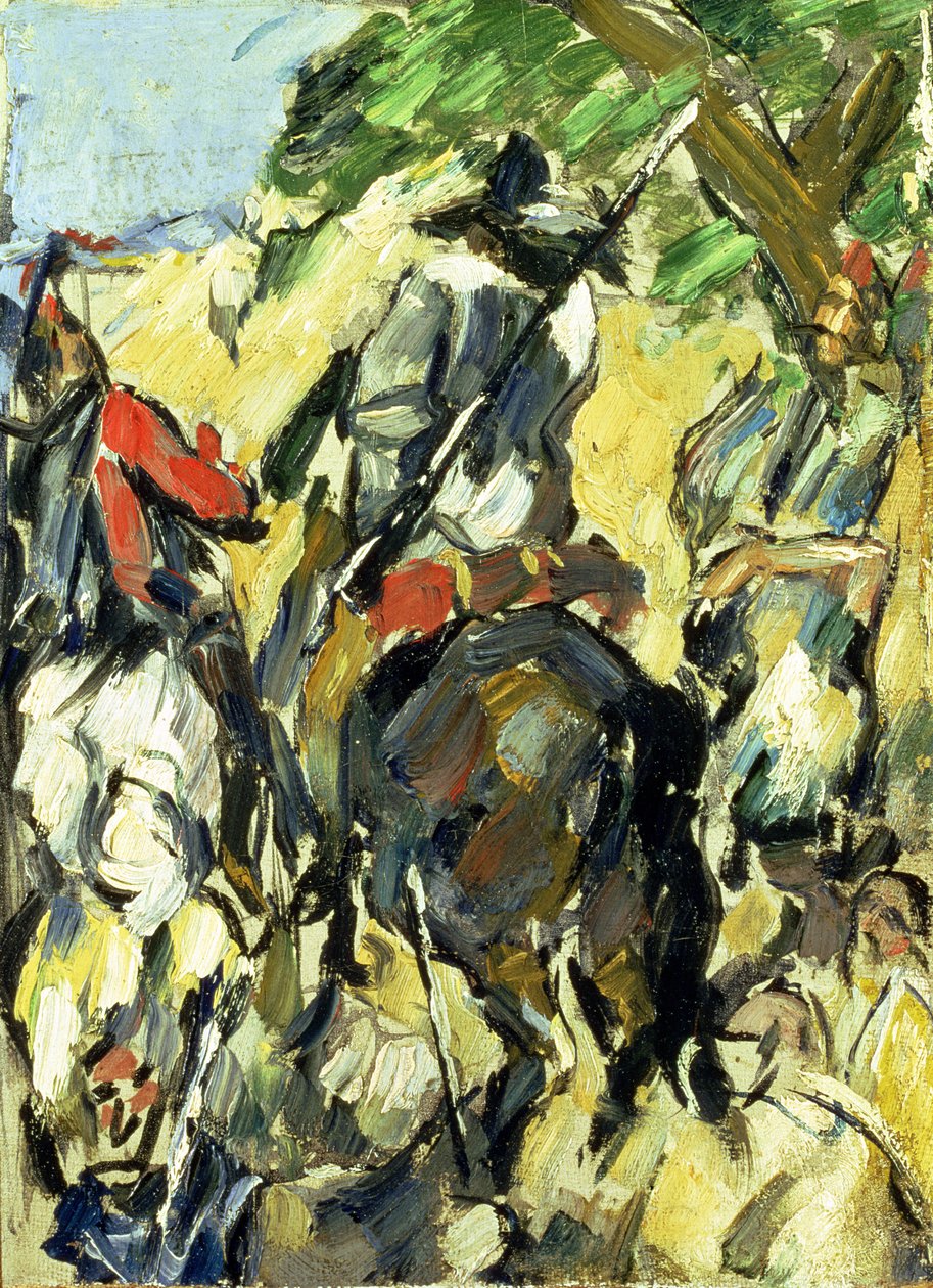 Dom Quixote, vista de trás, c.1875 de Paul Cézanne