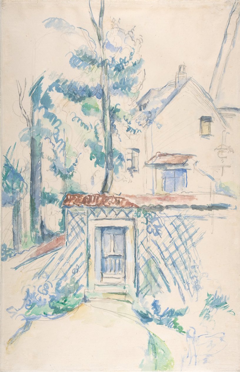Entrada para um Jardim, 1878-1880. de Paul Cézanne