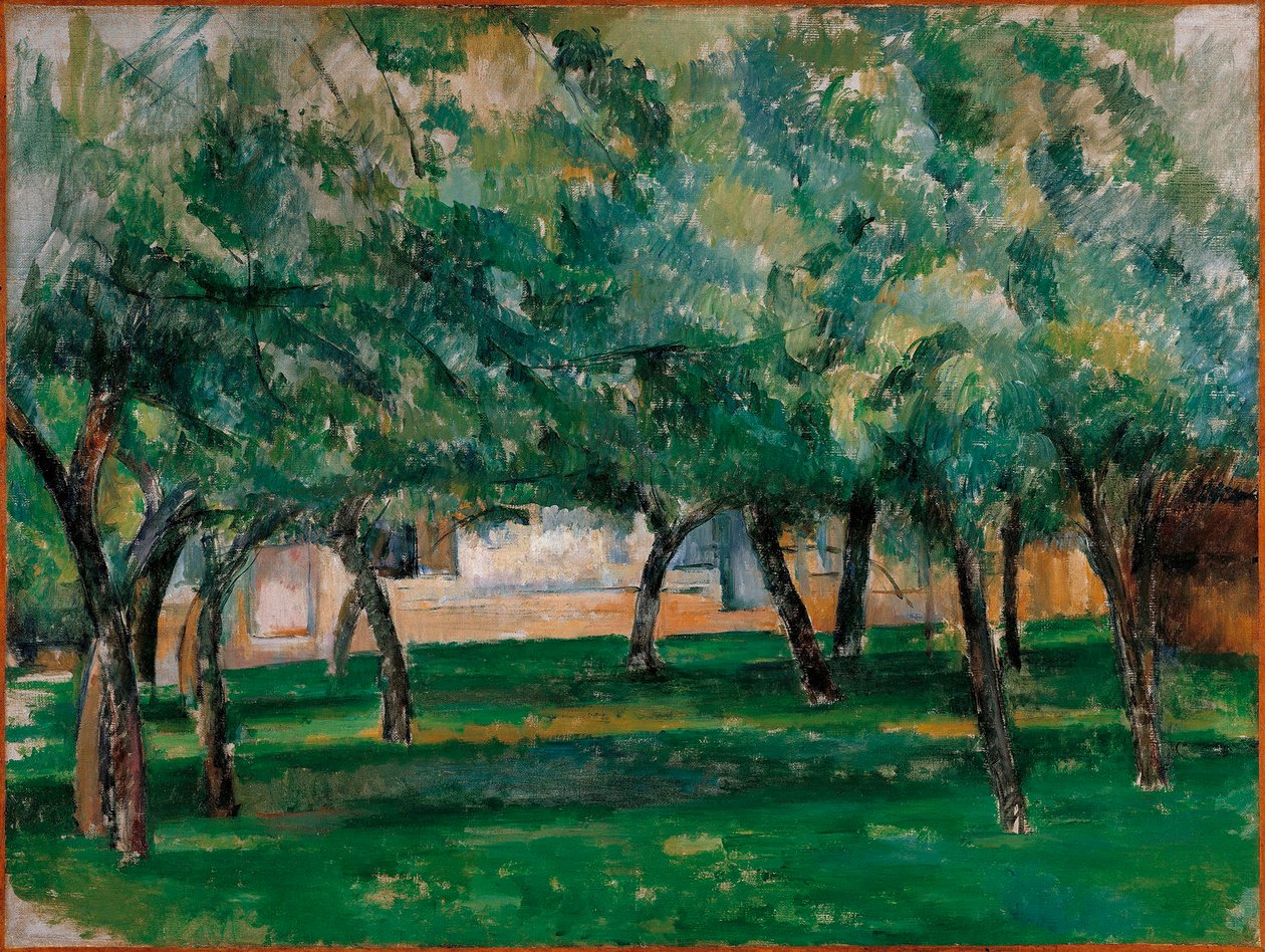 Quinta na Normandia, c. 1885-86 de Paul Cézanne