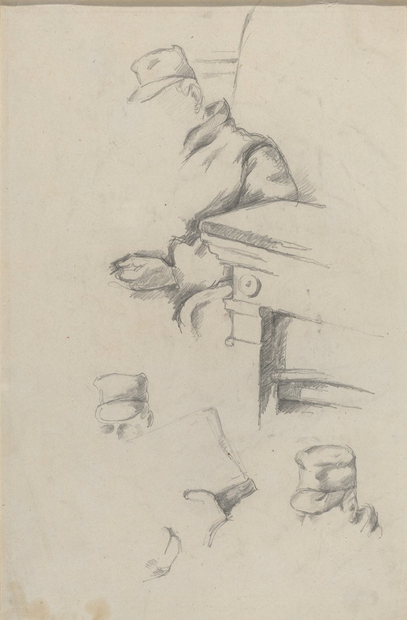 Pai do Artista [verso] de Paul Cézanne