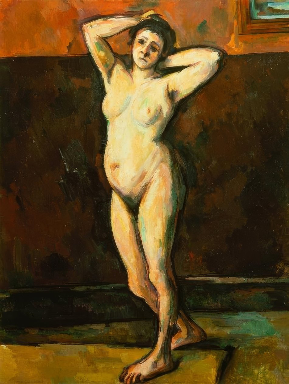 Mulher nua em pé de Paul Cézanne