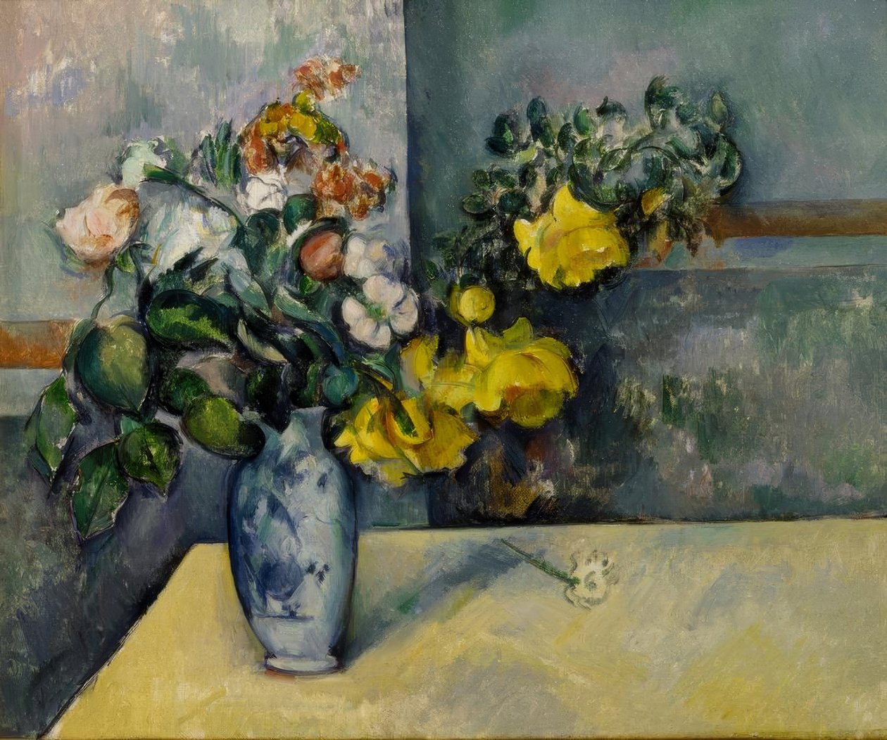 Flores em um vaso de Paul Cézanne