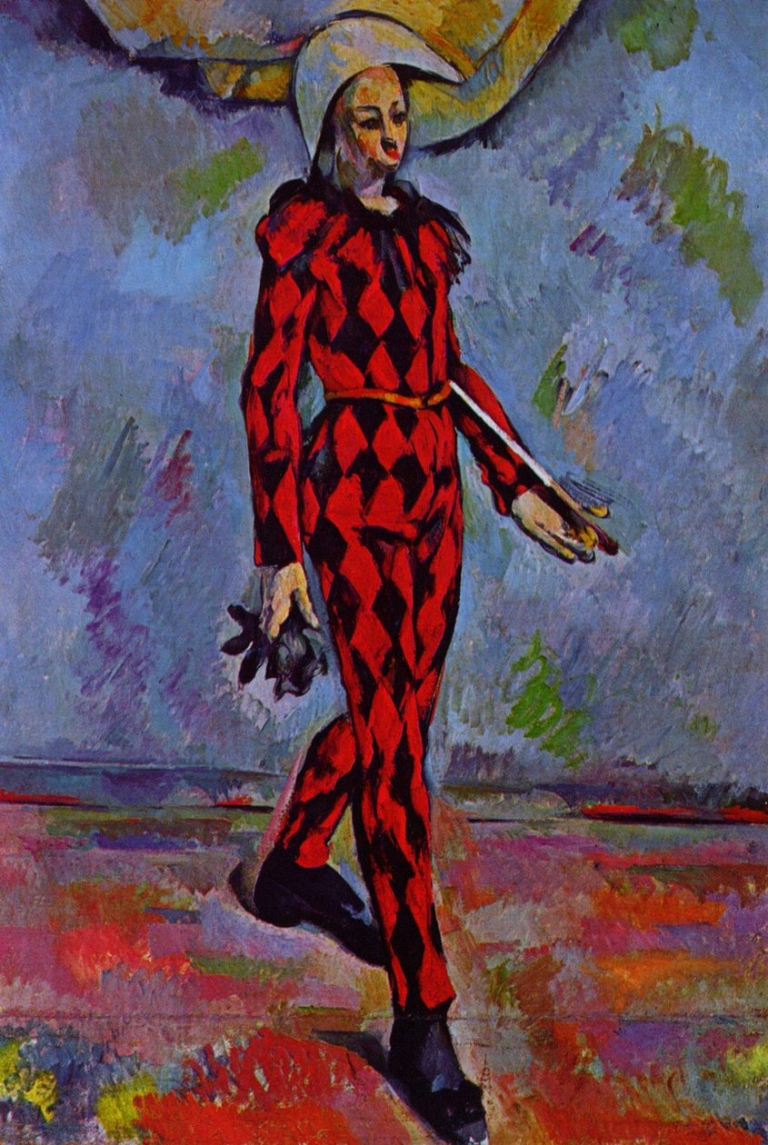 Francês: Arlequin Harlequin de Paul Cézanne