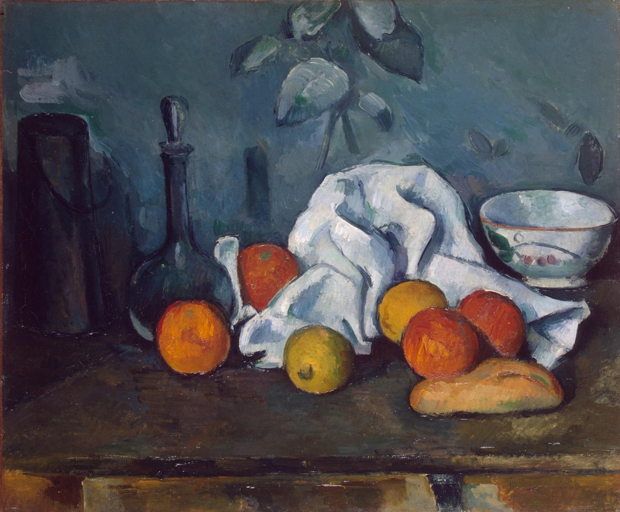 Inglês: Distribuidor de leite, jarro e taça Distribuidor de leite, jarro e taça de Paul Cézanne
