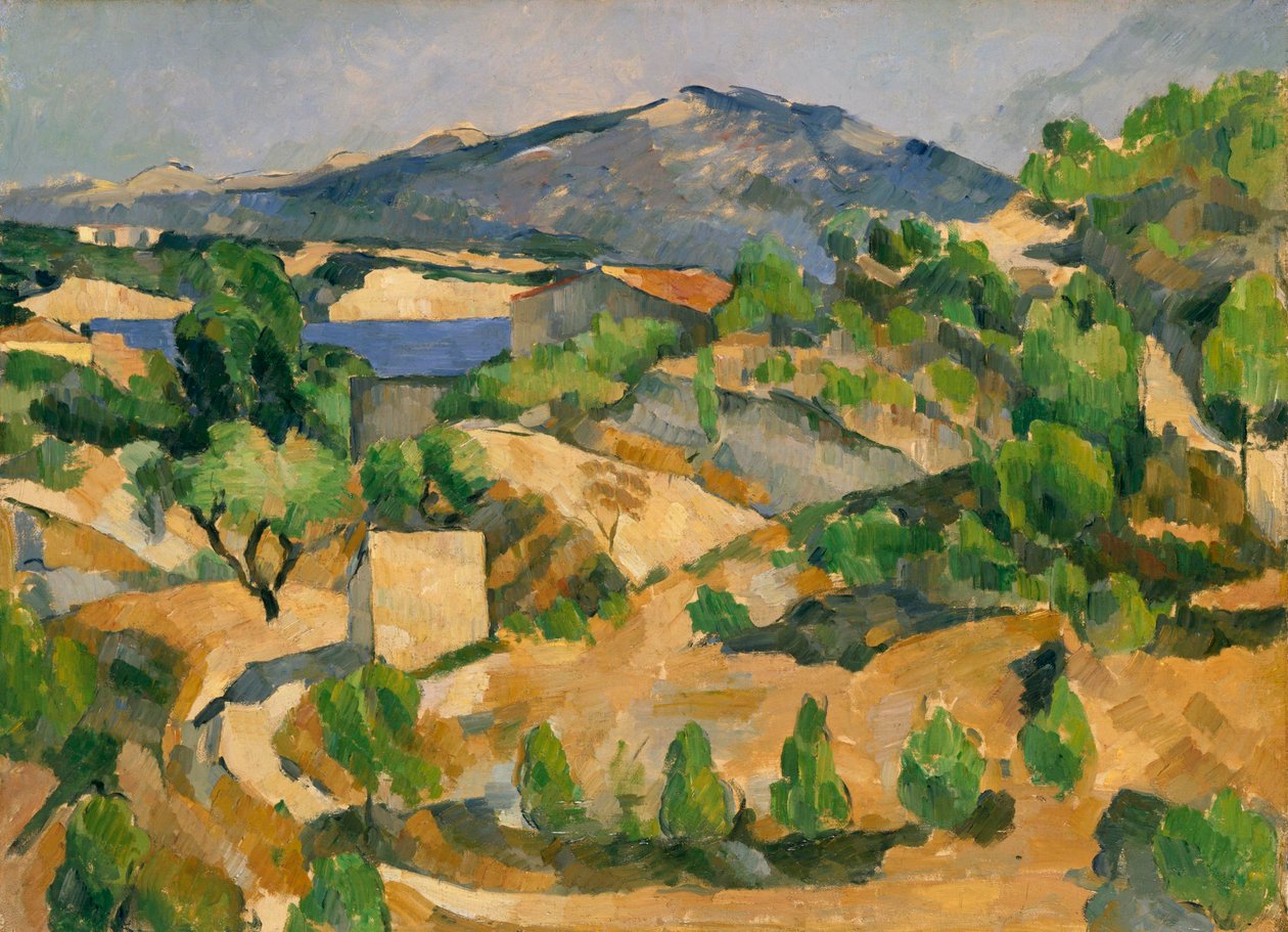 Francês: Le Barrage de François Zola Barragem de François Zola de Paul Cézanne