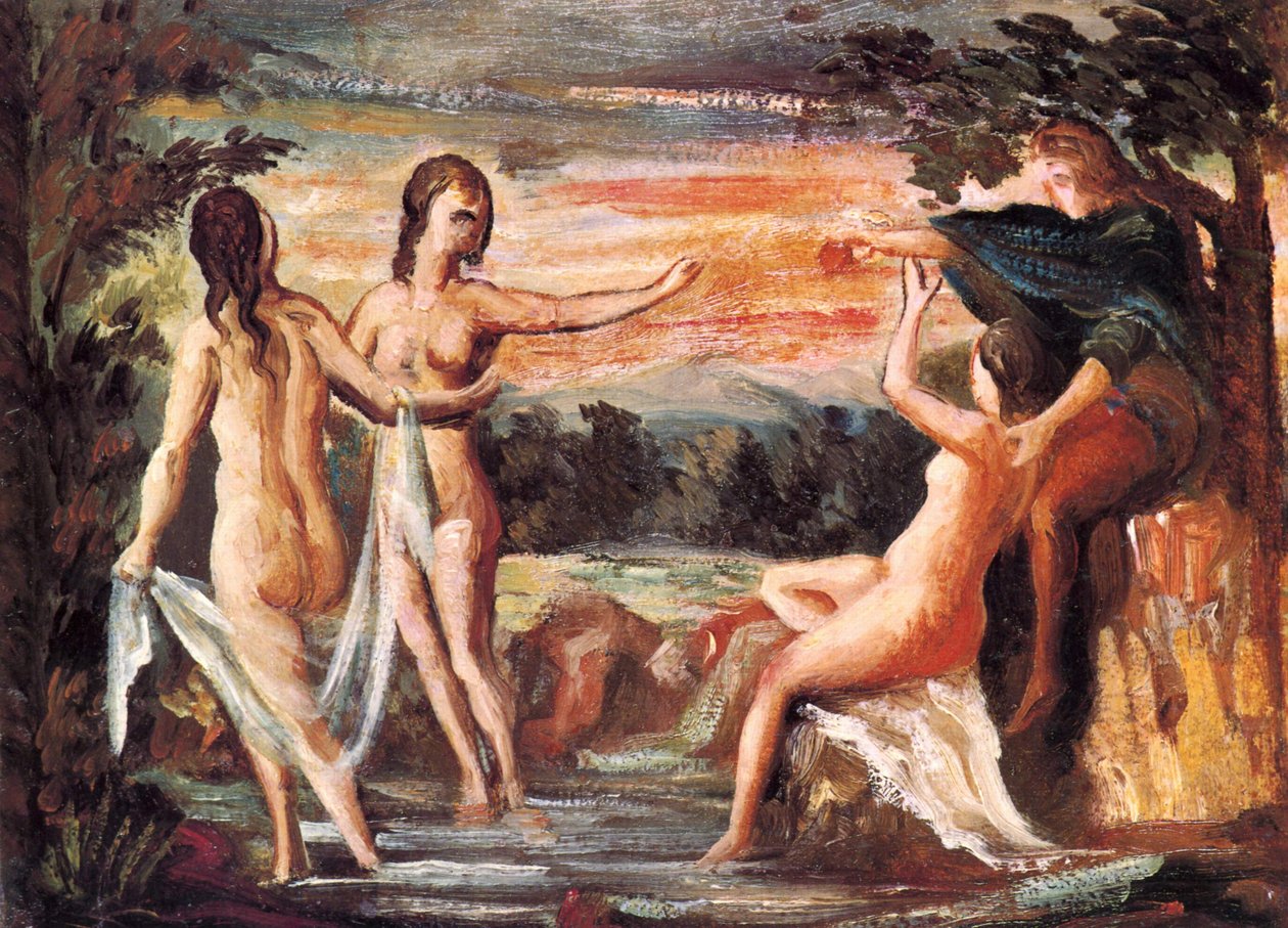 Francês: Le Jugement de Pâris Julgamento de Paris de Paul Cézanne