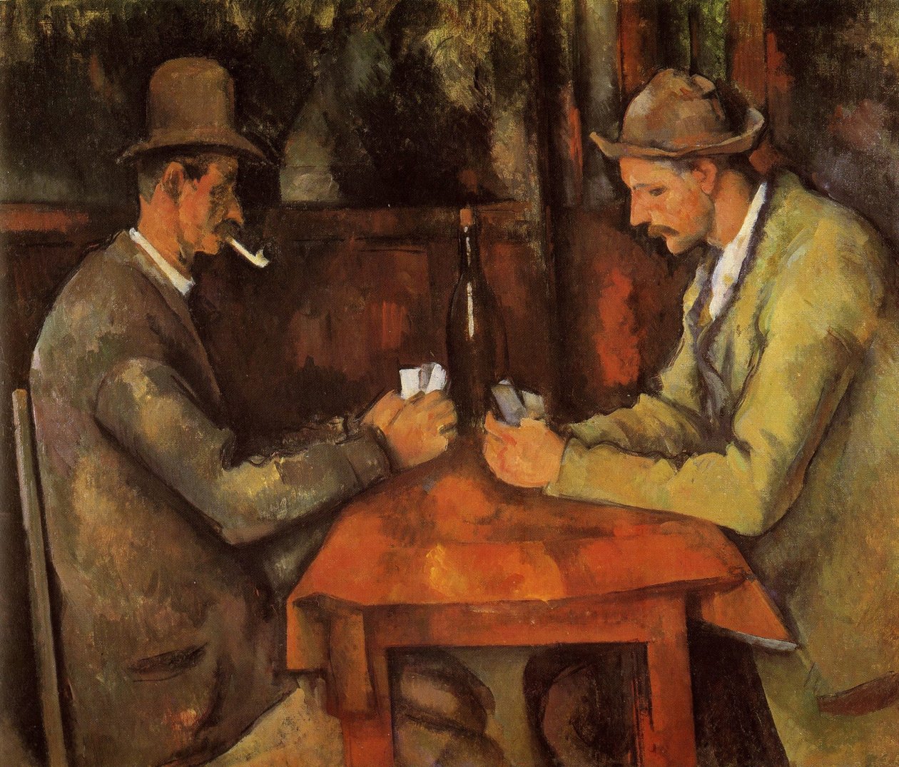 Francês: Les Joueurs de cartes Os jogadores de cartas de Paul Cézanne