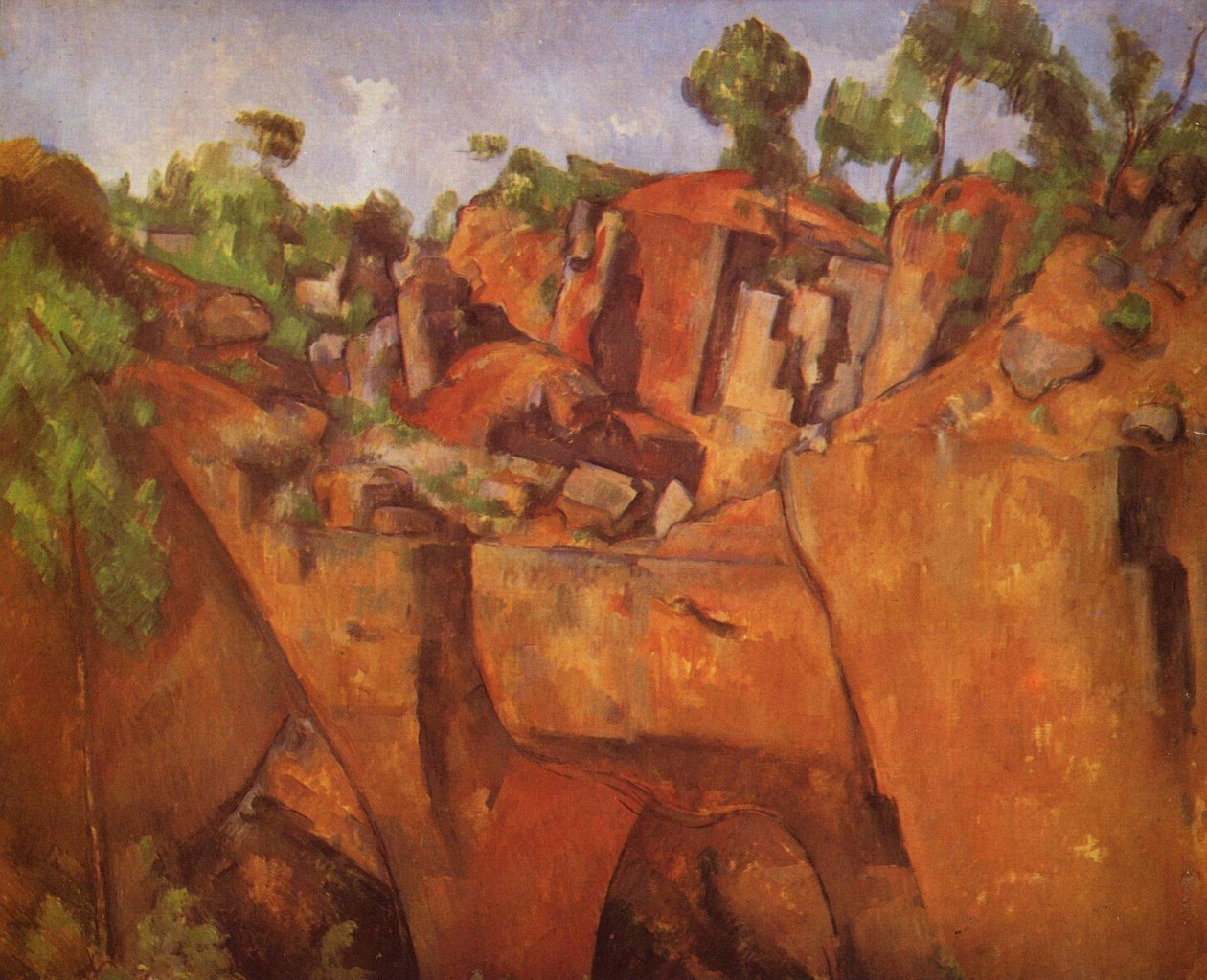 Alemão: Der Steinbruch Bibémus A pedreira de Bibémus de Paul Cézanne