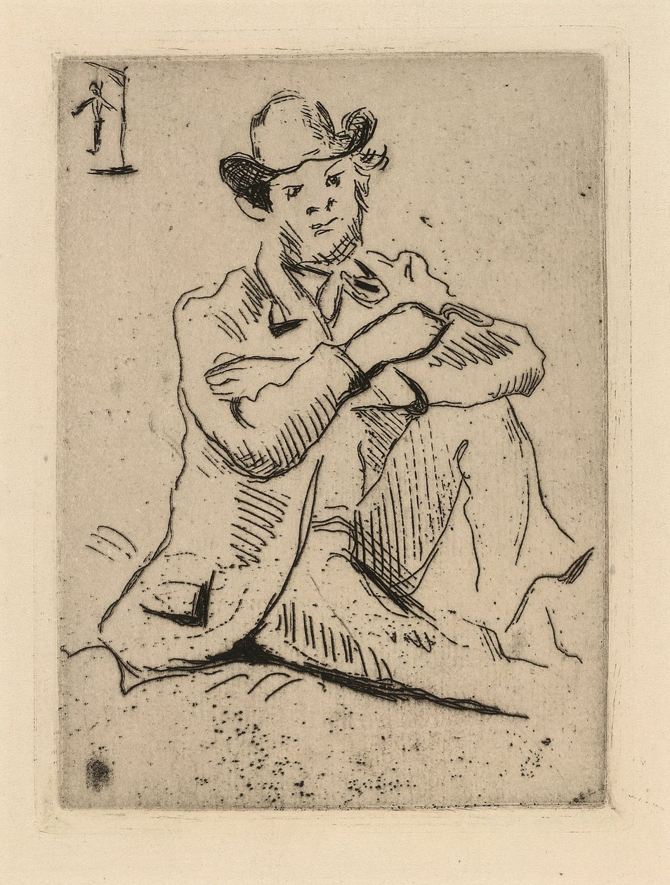Guillaumin com o Enforcado de Paul Cézanne