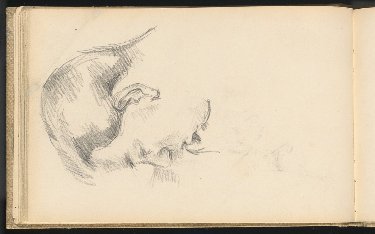 Cabeça do filho do artista de Paul Cézanne