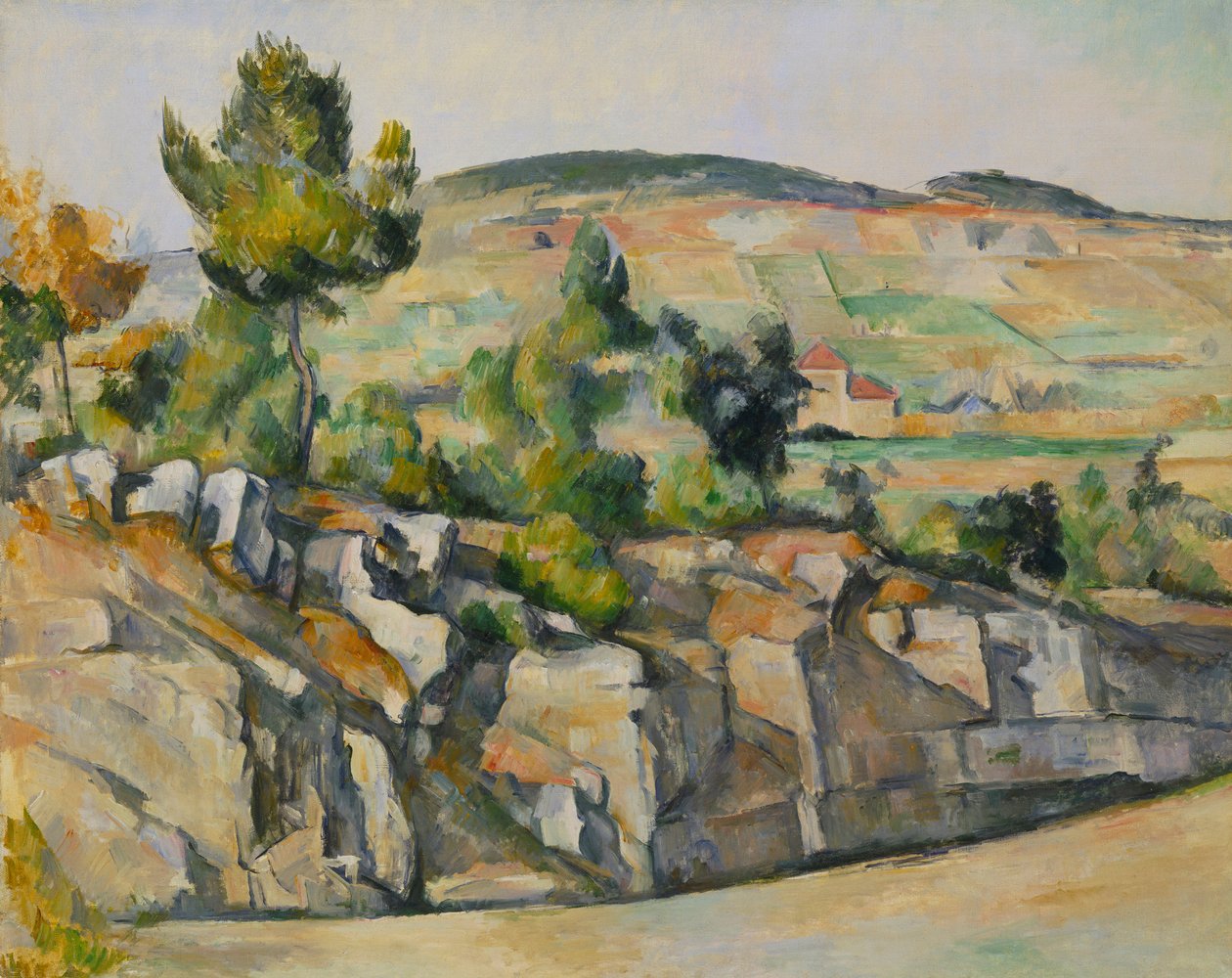 Encosta em Provence, c.1886-90 de Paul Cézanne