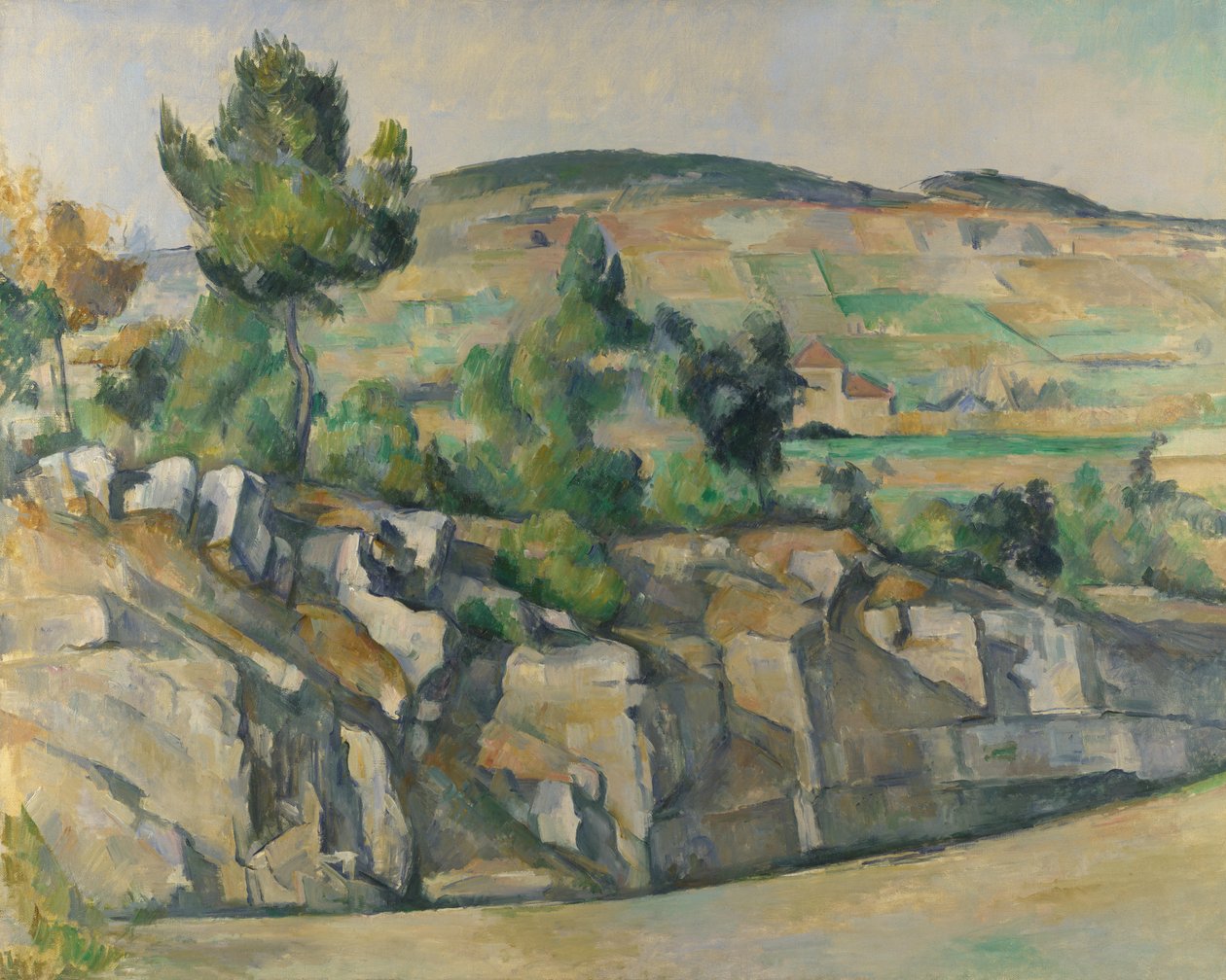 Encosta em Provence, c. 1890 de Paul Cézanne