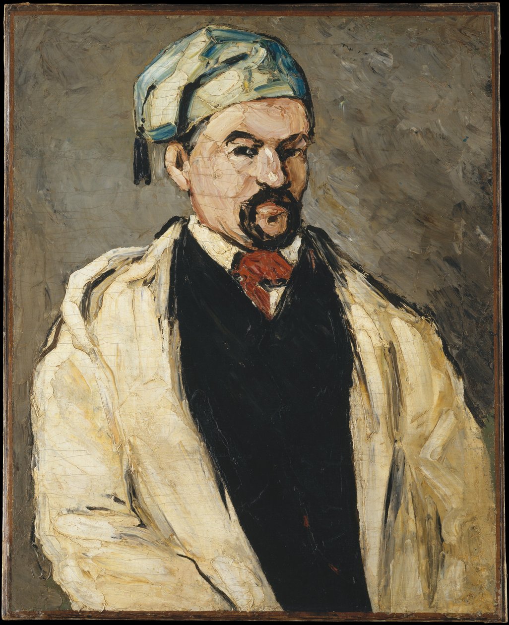 O homem do chapéu de algodão de Paul Cézanne