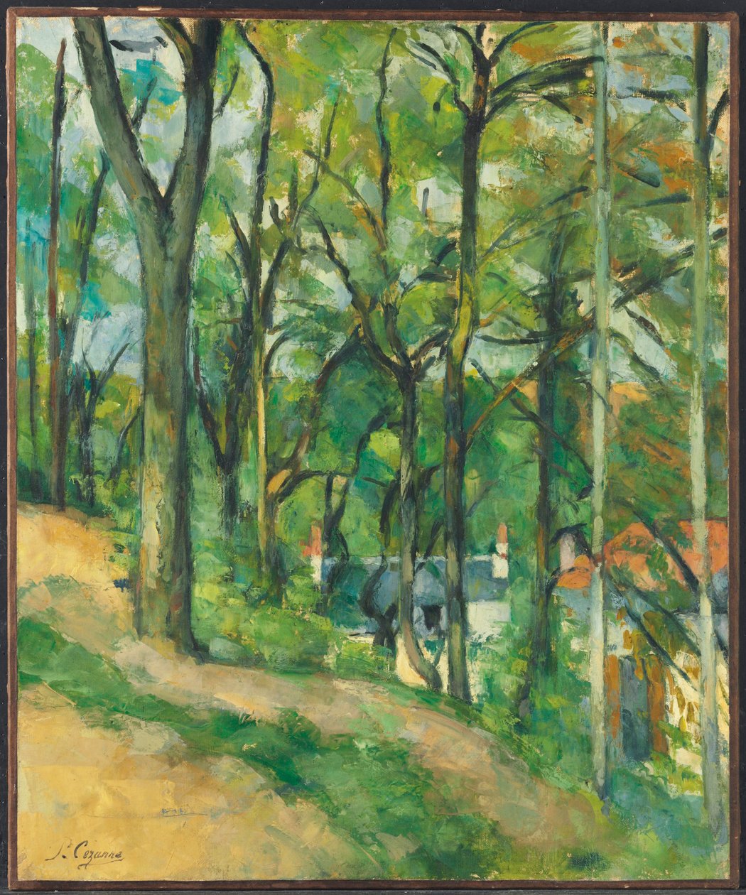 La Côte Saint-Denis em Pontoise de Paul Cézanne