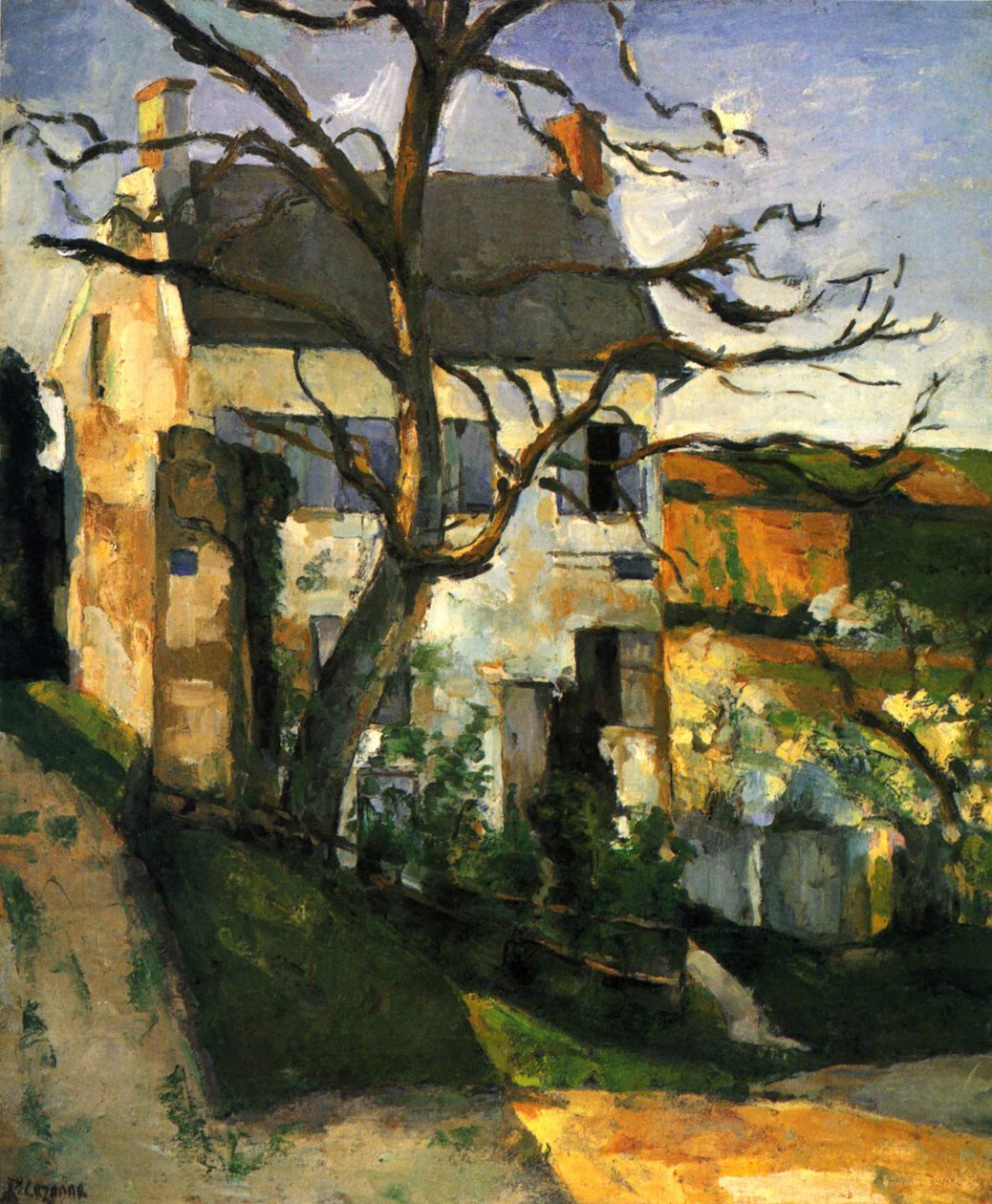 La Maison Rondest, bairro de Hermitage, Pontoise de Paul Cézanne