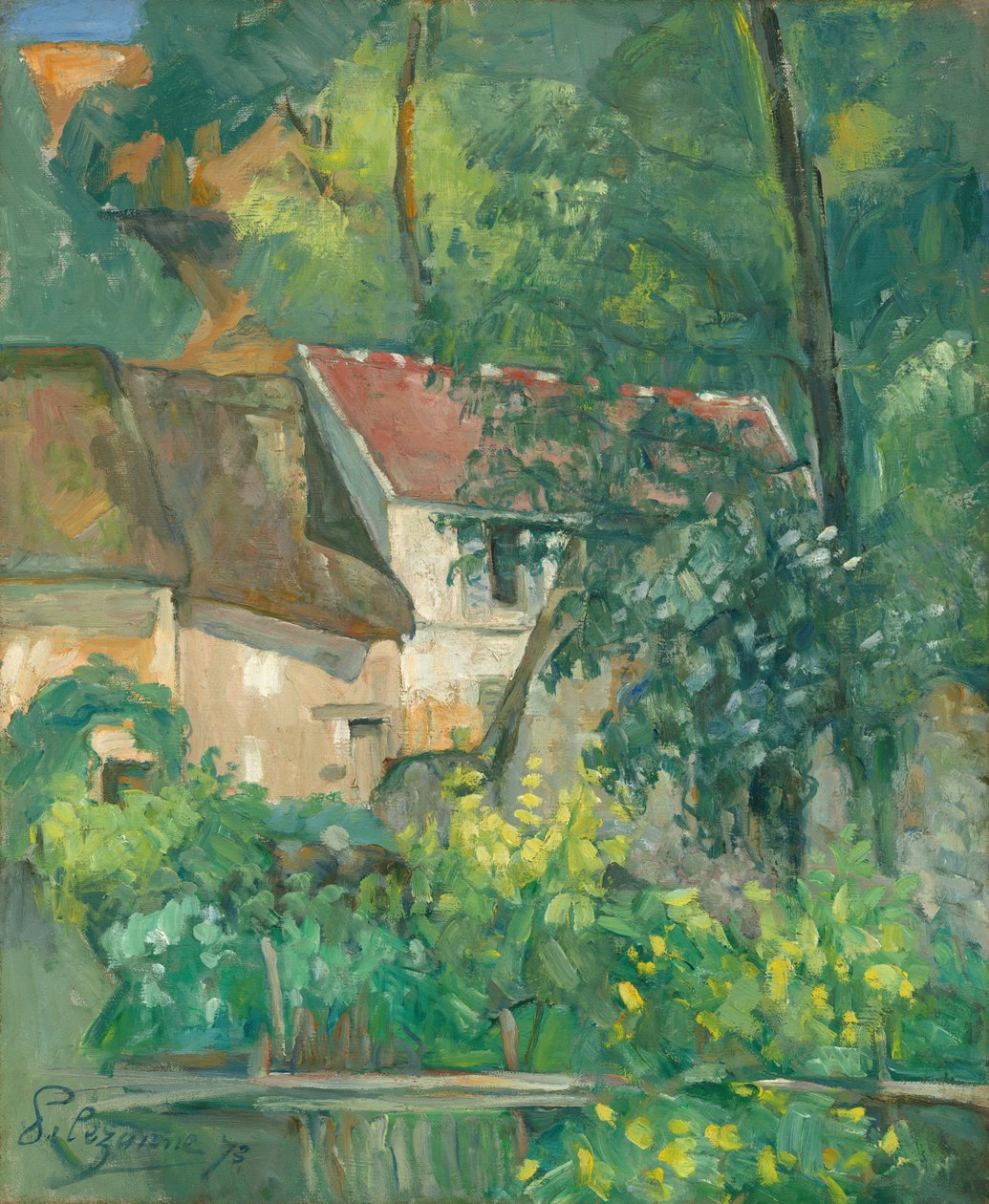 A Casa do Padre Lacroix, Auvers-sur-Oise de Paul Cézanne