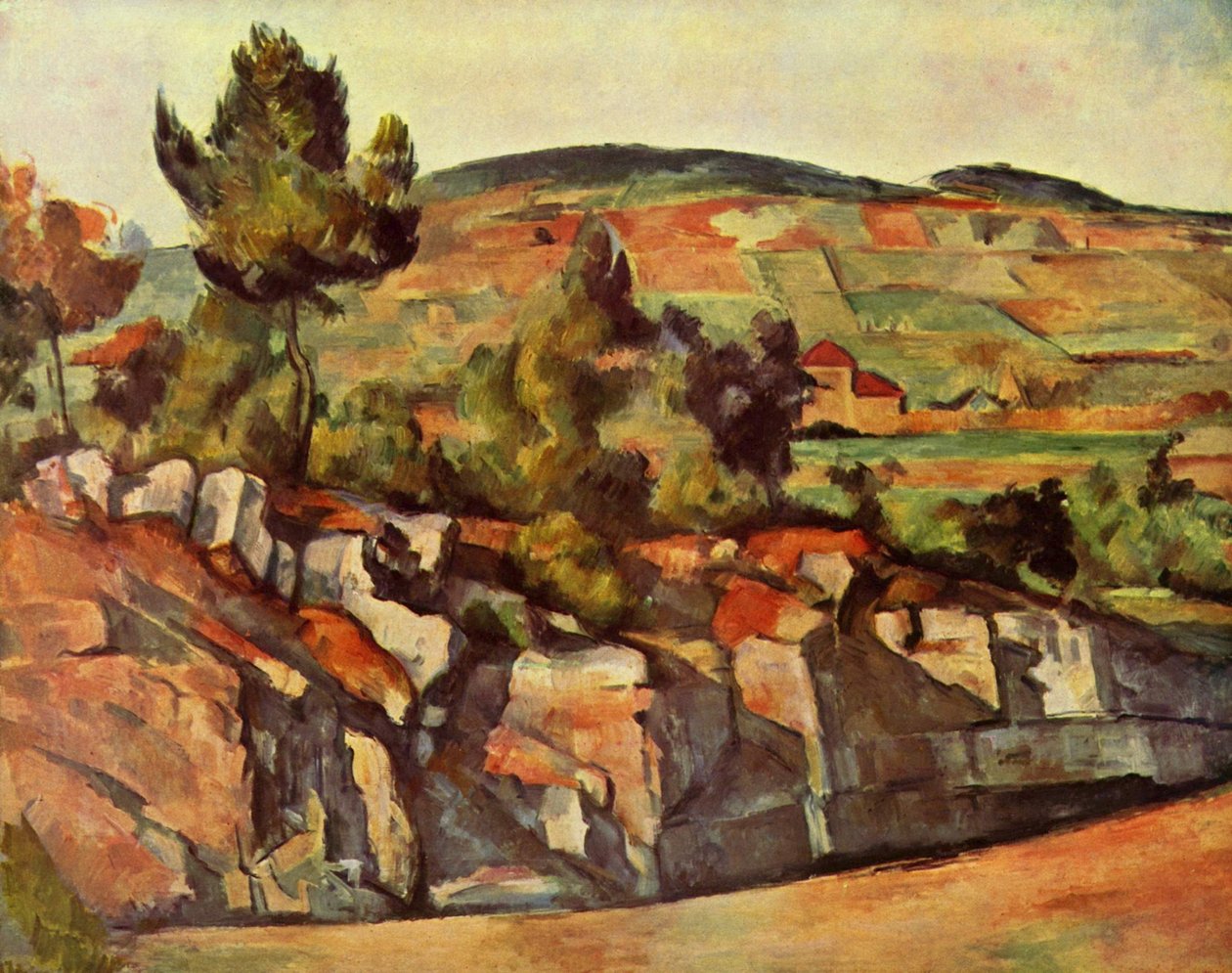 A estrada na Provença de Paul Cézanne