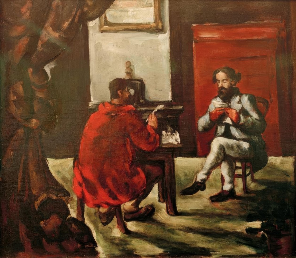 Lendo Paul Alexis em Zola de Paul Cézanne