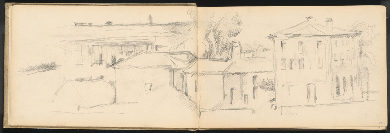 Paisagem perto de Aix-en-Provence de Paul Cézanne