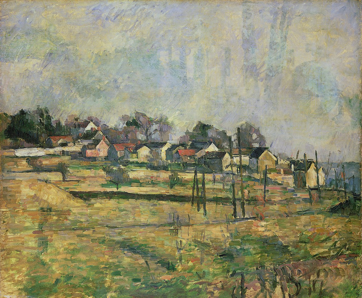 Paisagem, c.1873-77 de Paul Cézanne