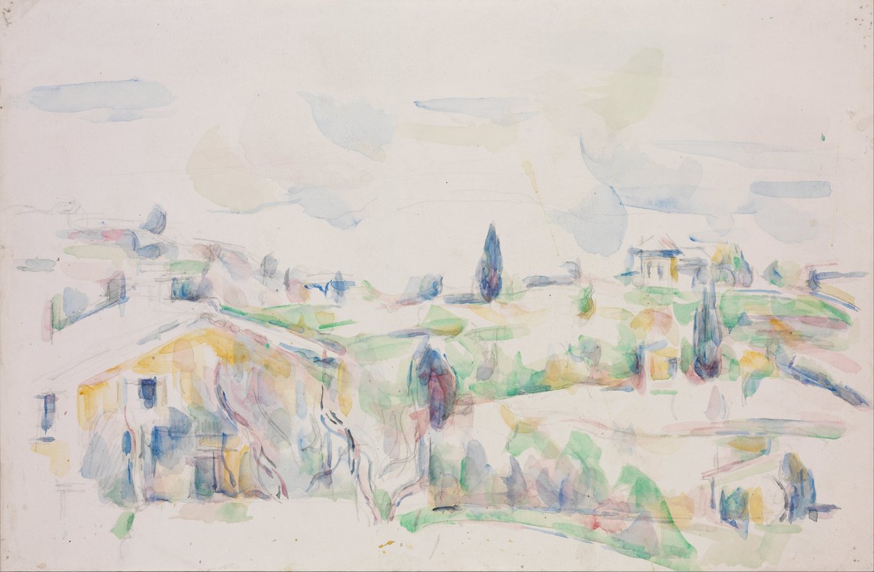 Paisagem na Provença de Paul Cézanne
