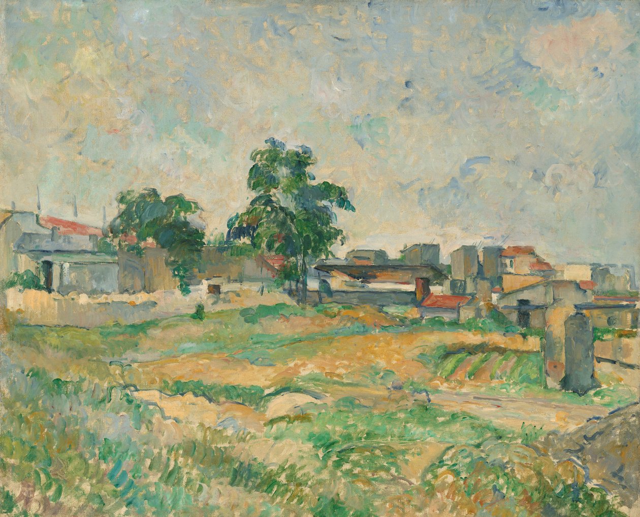 Paisagem perto de Paris de Paul Cézanne