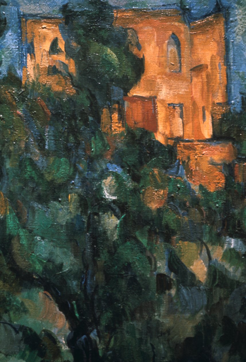 Le Chateau Noir, detalhe, 1904-1906 de Paul Cézanne