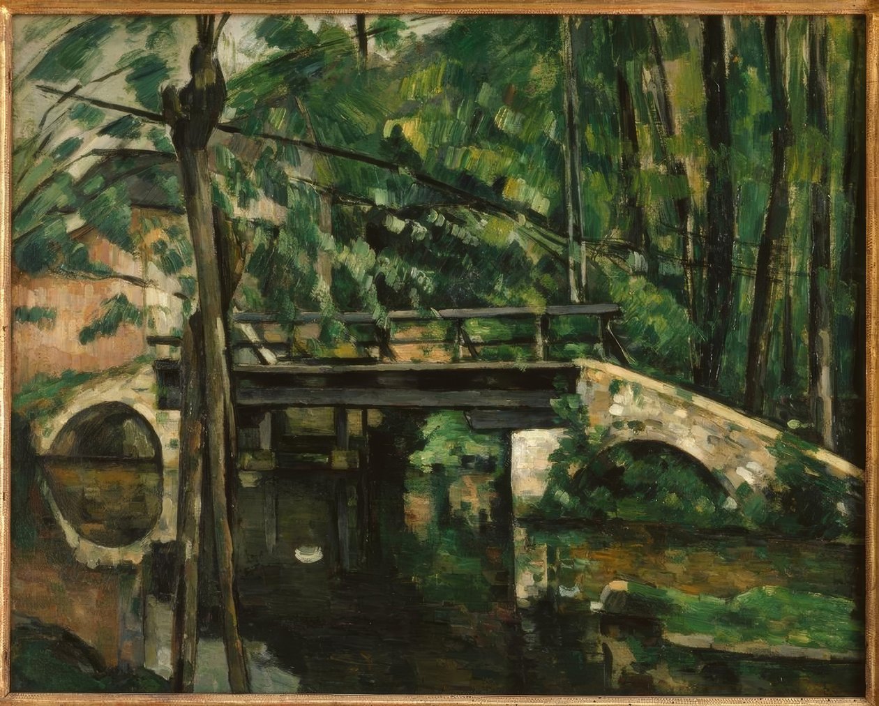 Ponte Maincy, perto de Melun de Paul Cézanne