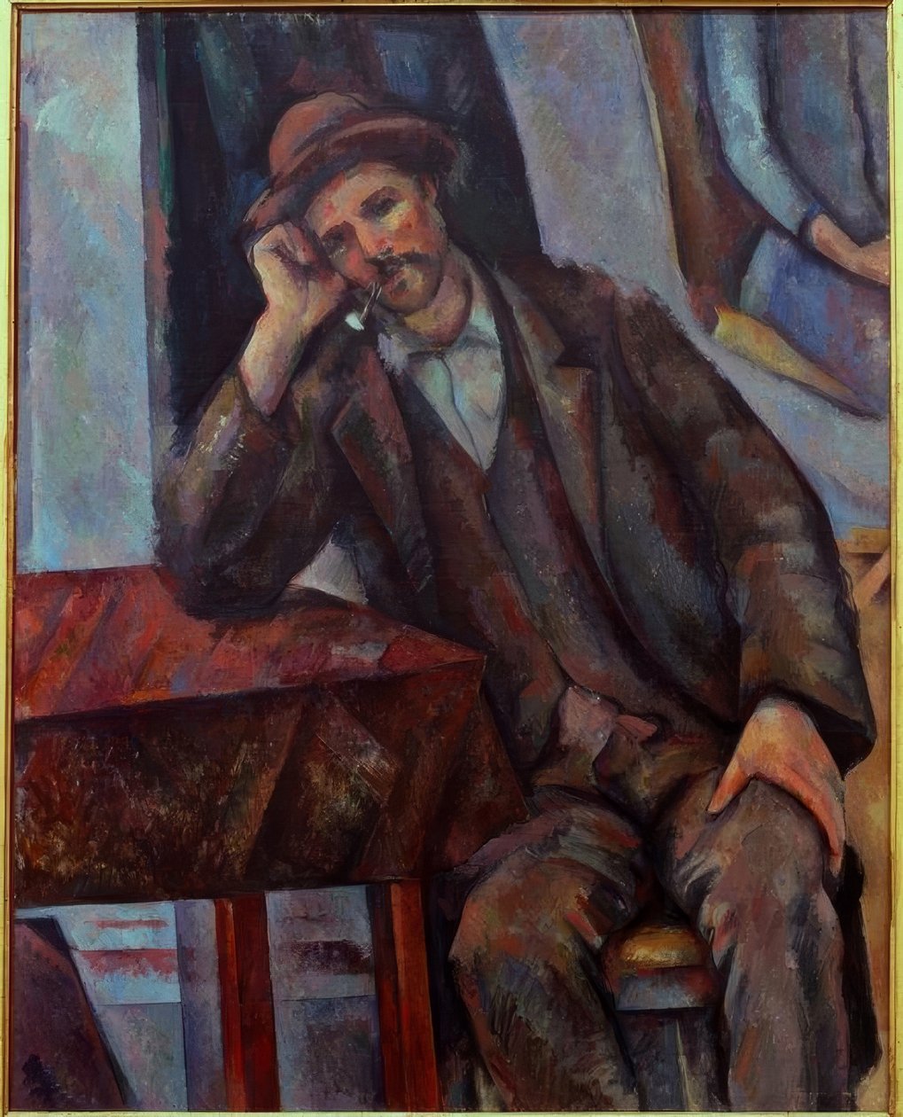 O homem com o cachimbo de Paul Cézanne