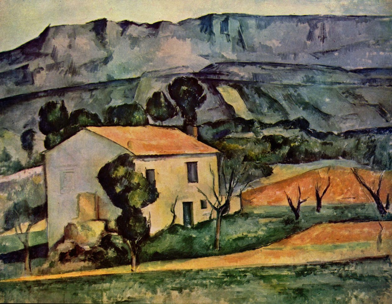Casa em frente a Sainte-Victoire, perto de Gardanne de Paul Cézanne