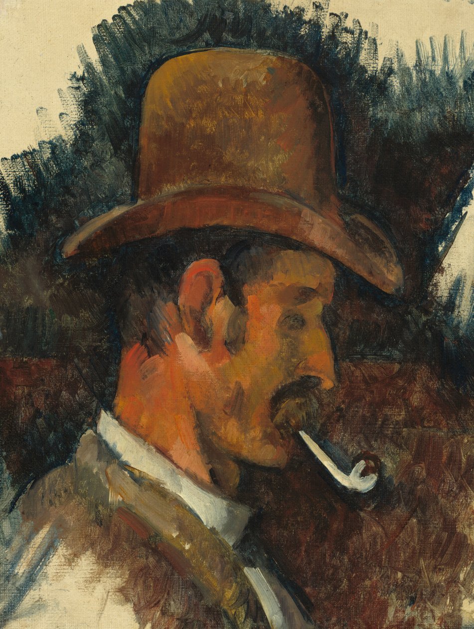 Homem com cachimbo, 18921896. de Paul Cézanne