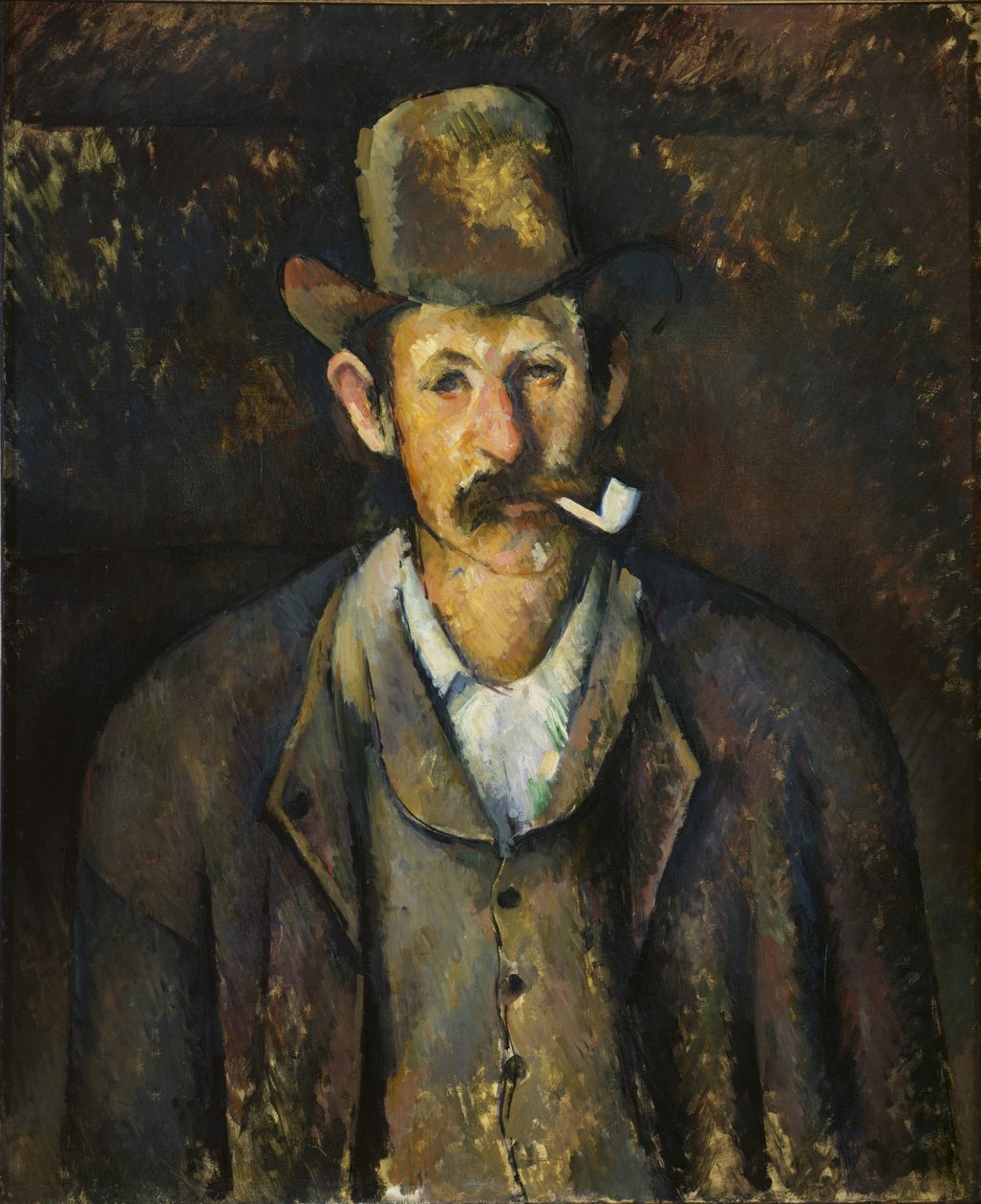 Homem com um cachimbo, ca 1892-1896. de Paul Cézanne