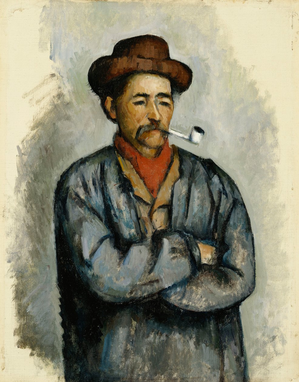 Homem com um cachimbo; L Homme à La Pipe, c.1890-92 de Paul Cézanne
