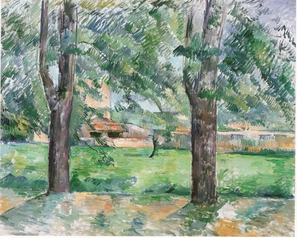 Prado e quinta Jas de Bouffan de Paul Cézanne