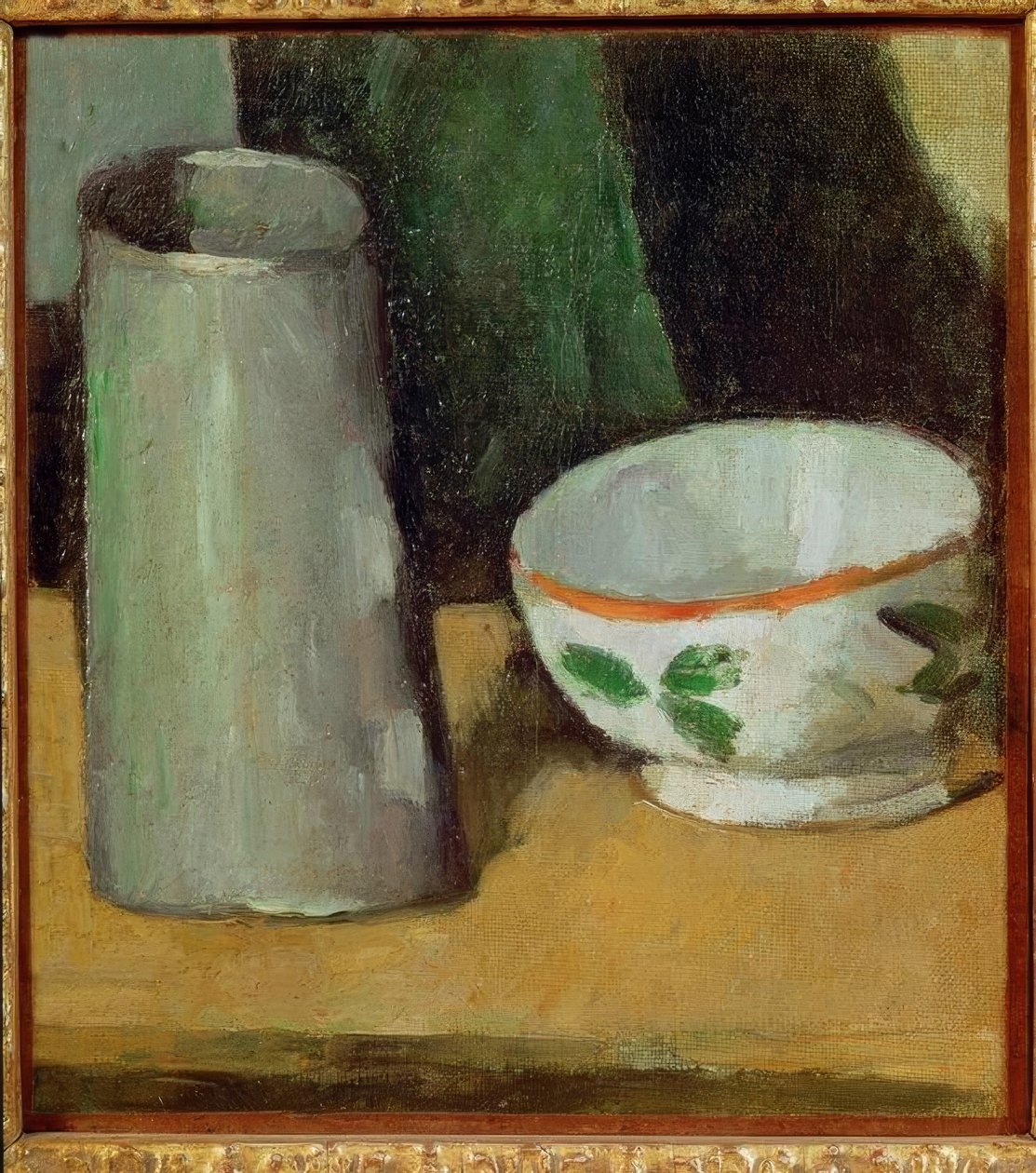 Jarra e copo de leite de Paul Cézanne