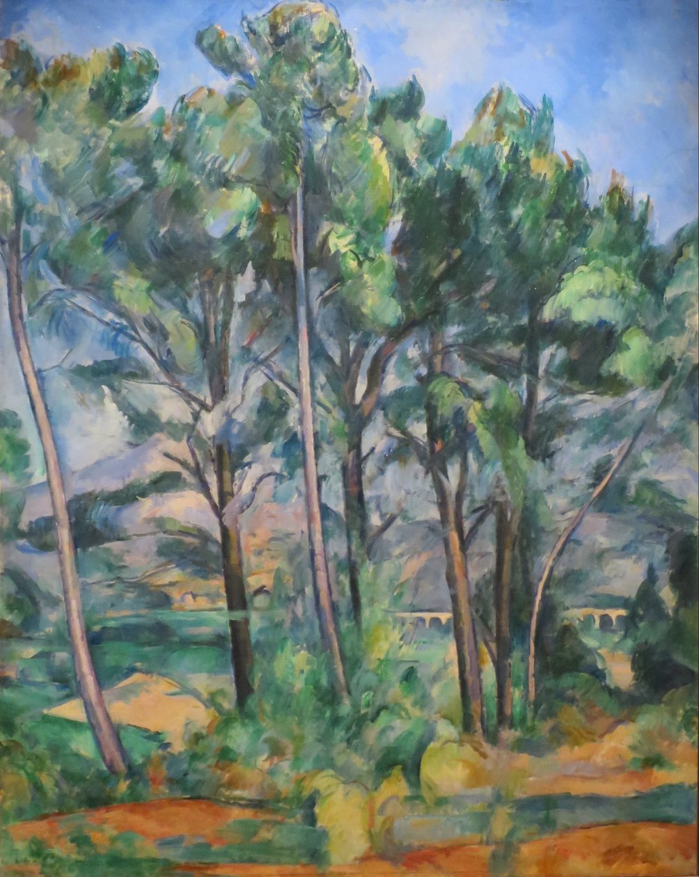 Montanha Sainte-Victoire e viaduto de Valcros de Paul Cézanne