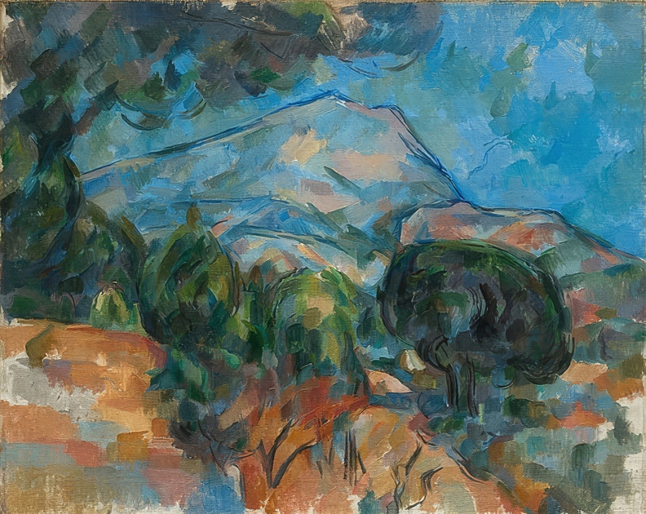 Monte Sainte-Victoire. Um 1904 de Paul Cézanne