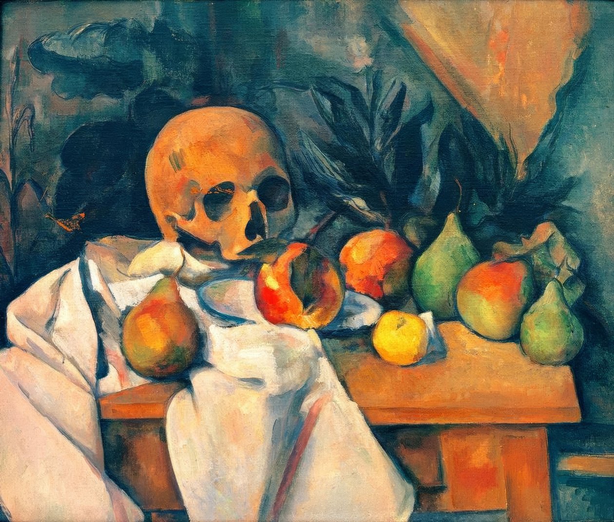 Natureza morta com caveira de Paul Cézanne