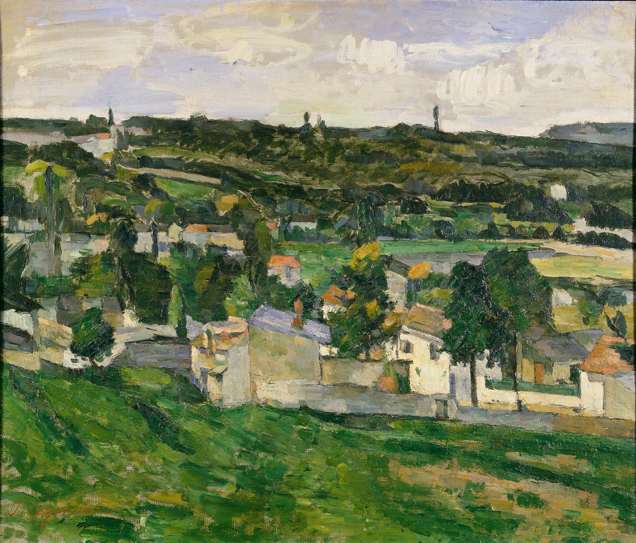 Perto de Auvers-sur-Oise, 1880s de Paul Cézanne
