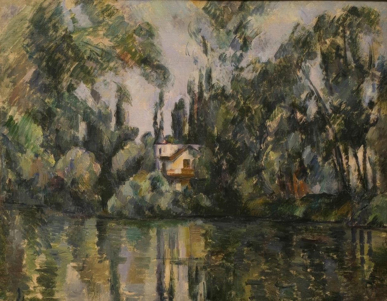 P.Cézanne, casa às margens do Marne de Paul Cézanne
