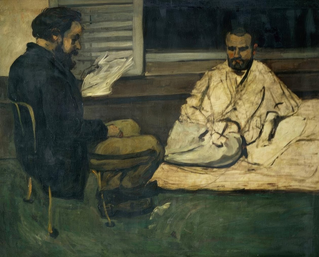 Paul Alexis lendo para Emile Zola de Paul Cézanne