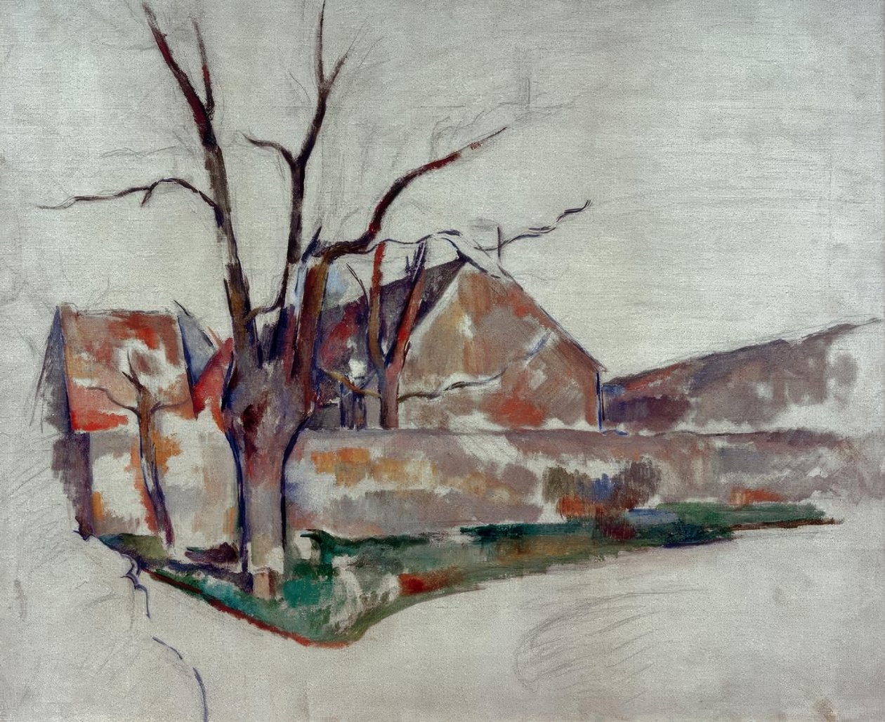 Paisagem de inverno de Paul Cézanne