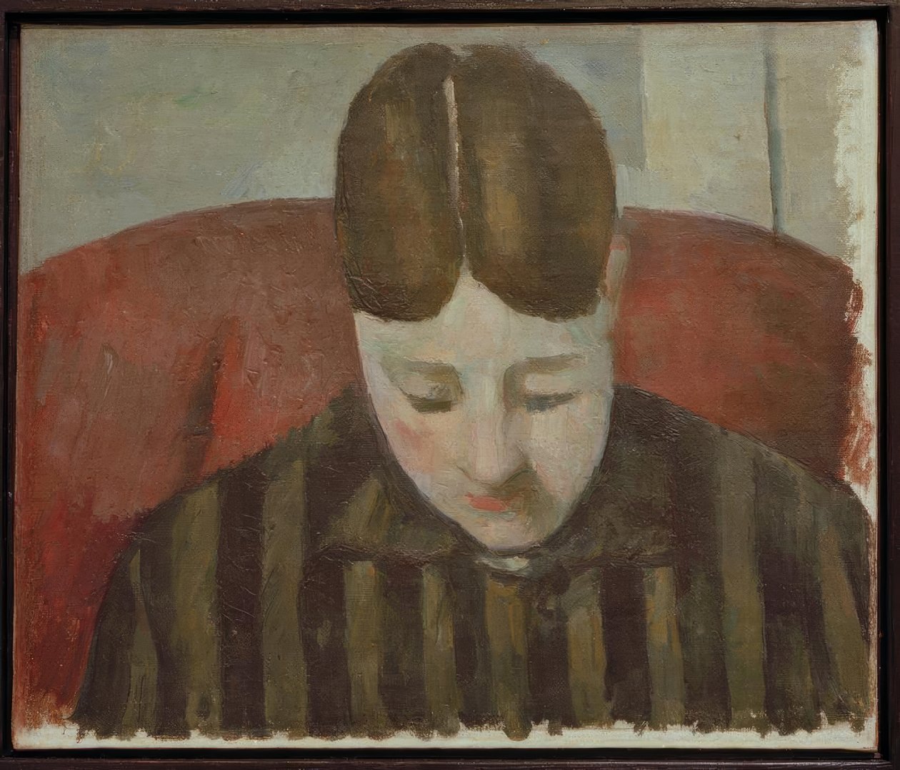 Retrato de Madame Cézanne de Paul Cézanne