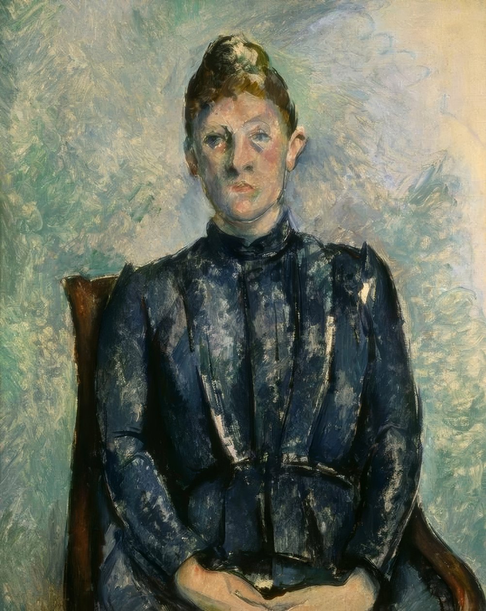 Retrato de Madame Cézanne de Paul Cézanne