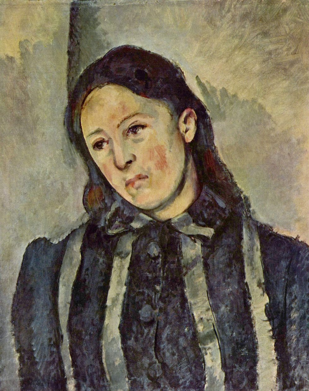 Retrato de Madame Cézanne de Paul Cézanne