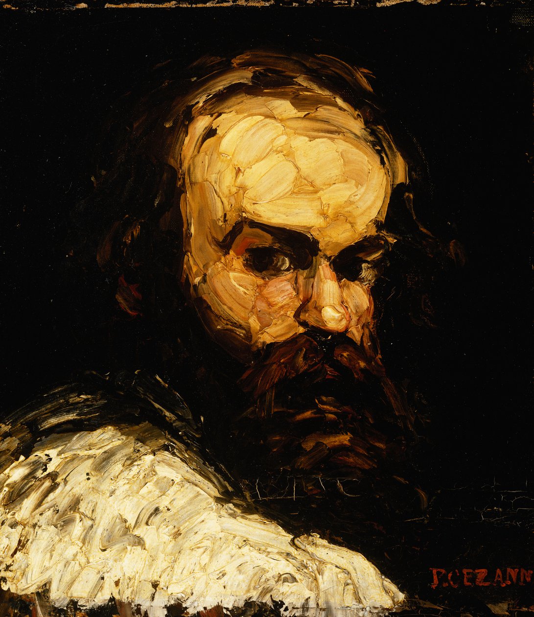 Retrato do artista; Retrato do artista, c.1866 de Paul Cézanne