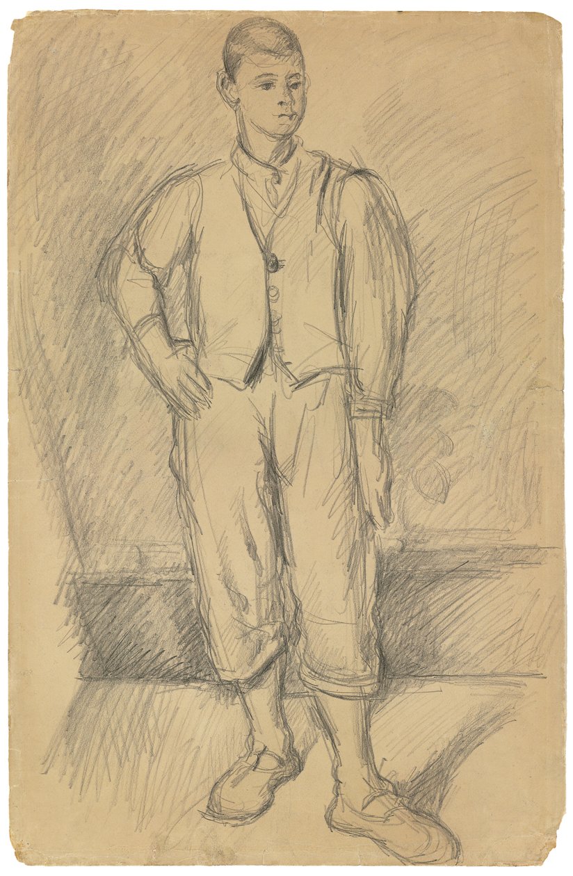 Retrato do Filho do Artista; Retrato do Filho do Artista, c.1875-1885 de Paul Cézanne