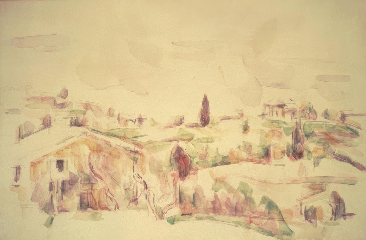 Campo provençal de Paul Cézanne