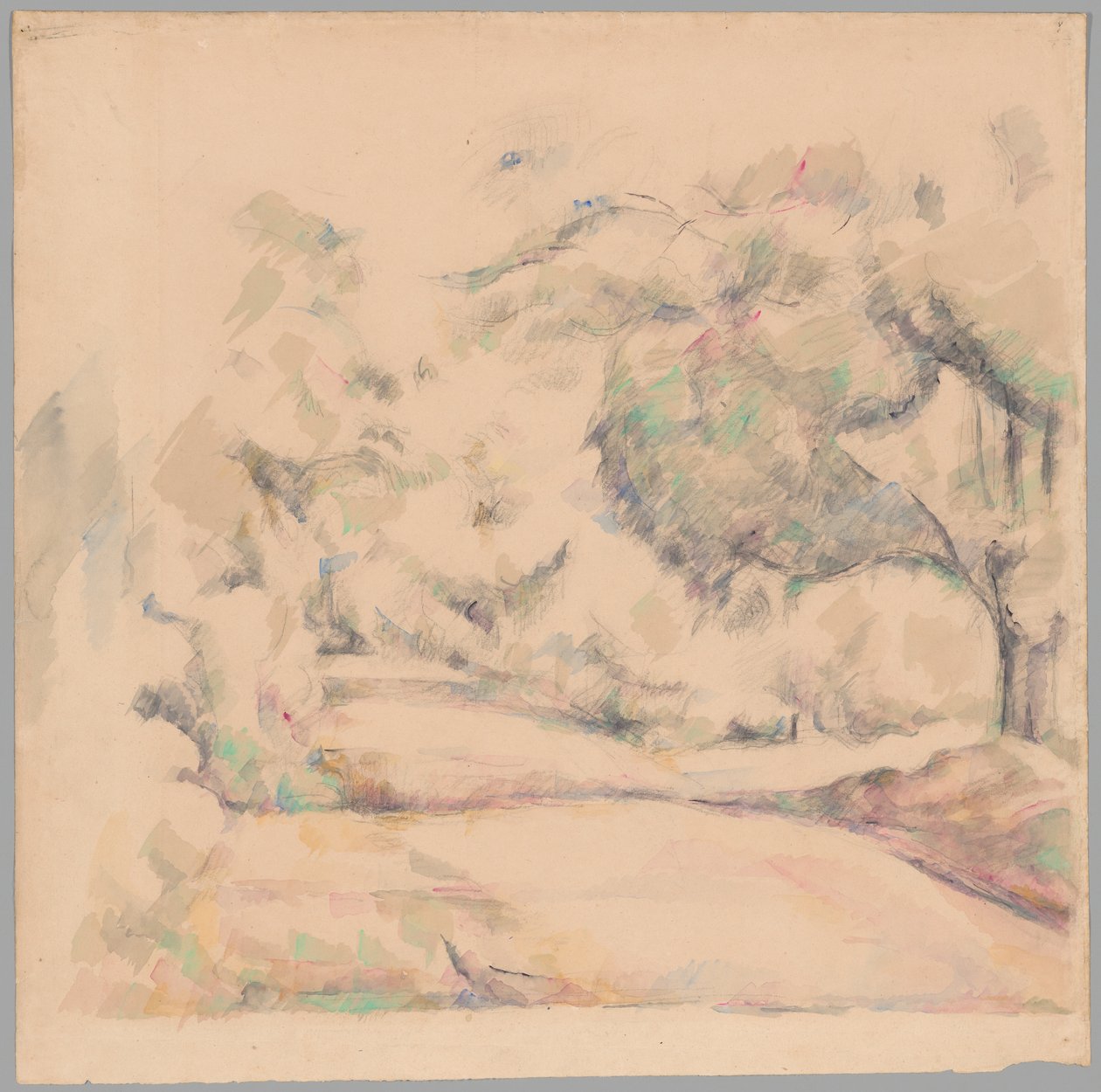 Estrada na Provença de Paul Cézanne